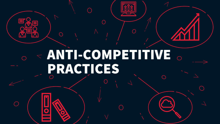 Logo saying anti-competitive practices